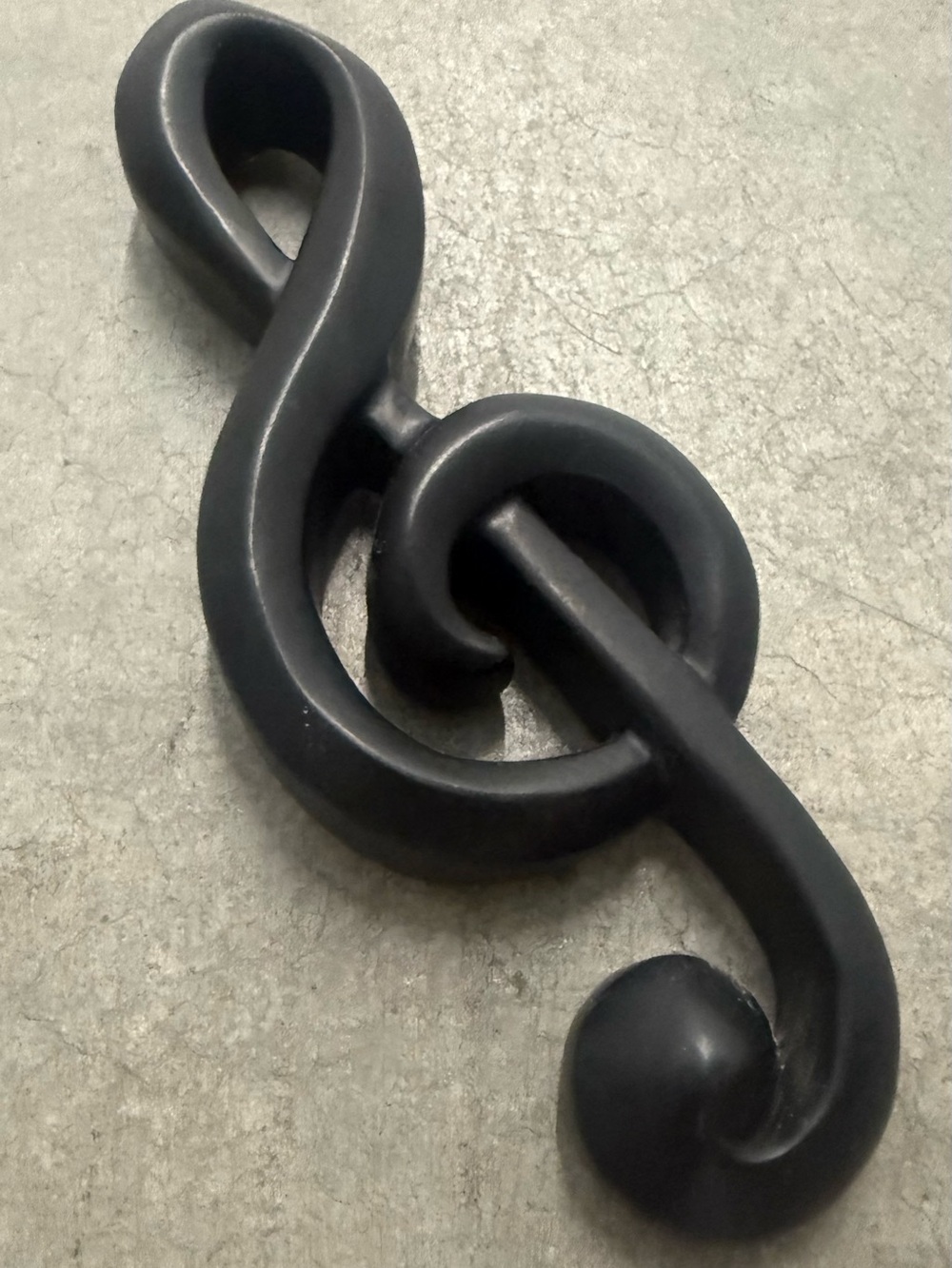 Black Resin Musical Note Wall Art